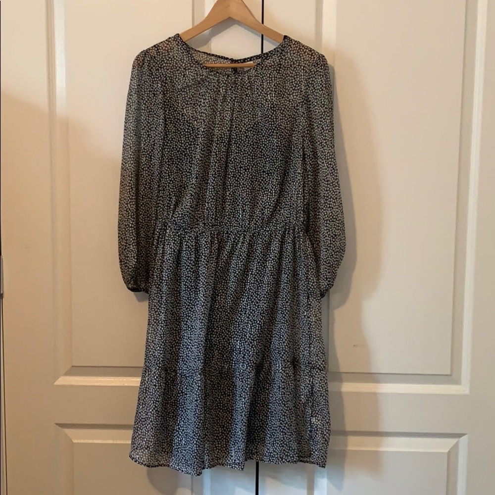 Black starry silver dress